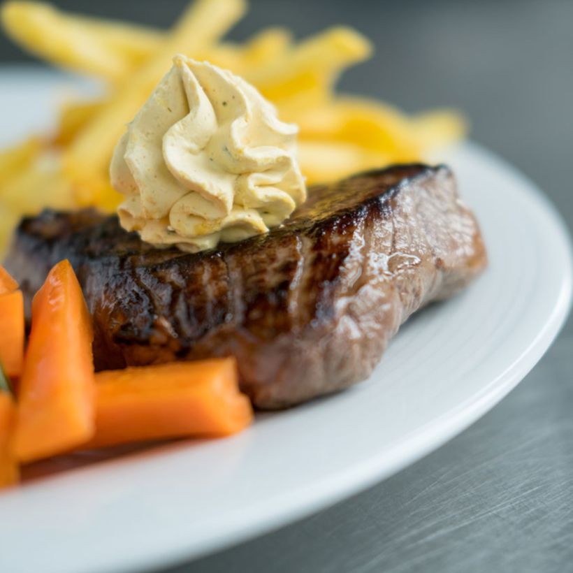 steak au restaurant Zenhäusern