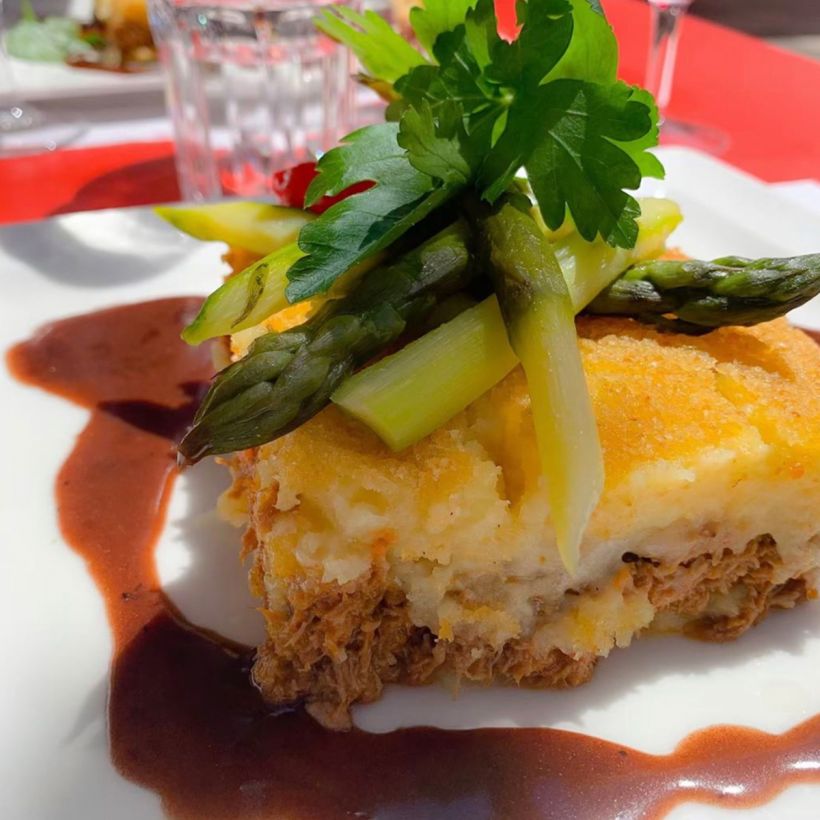 assiette colorée au bistrot des copains à Sion