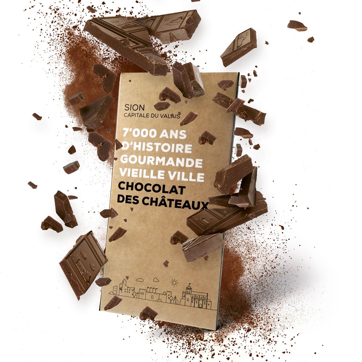 Schokolade der Schlösser – aus Zartbitter oder 