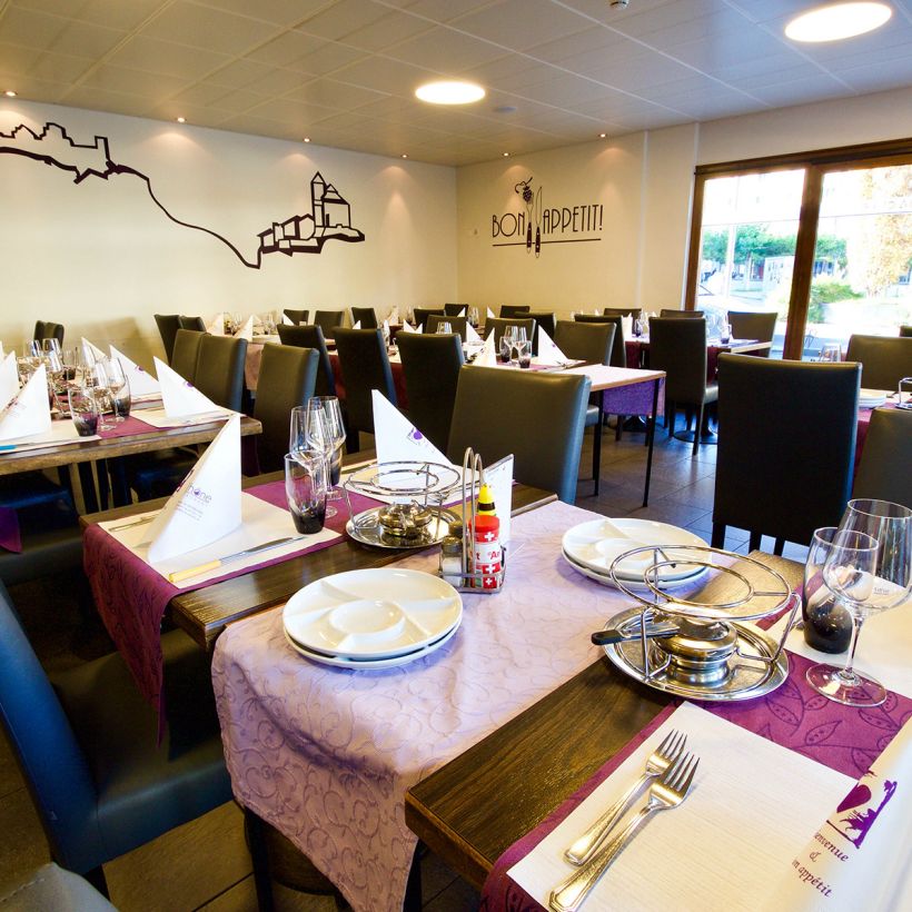 restaurant hôtel du Rhône Sion